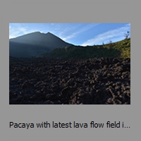 Pacaya with latest lava flow field in front